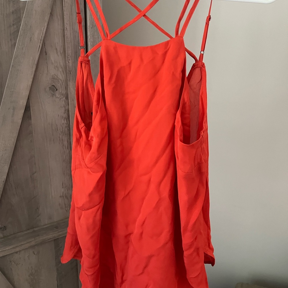 David Lerner orange top size small